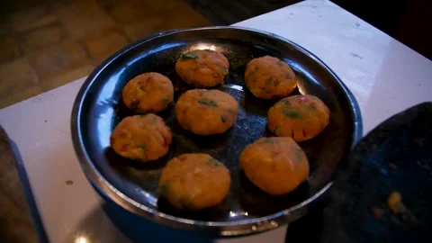 Cooking Balinese potatoes 스톡 동영상 276346097