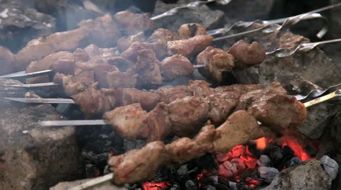 Cooking the barbecue Video stock 54024101