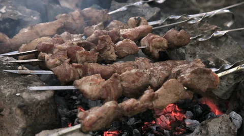 Cooking the barbecue Video stock 54024223