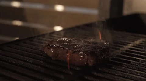 Cooking barbecue in slow motion Stock Footage 67866533