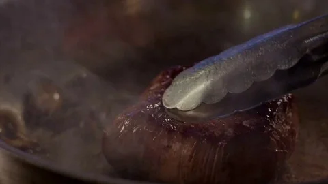 Cooking barbecue in slow motion Stock Footage 73605431