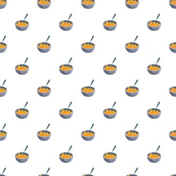 Cooking batter in a bowl pattern background Stock Illustration