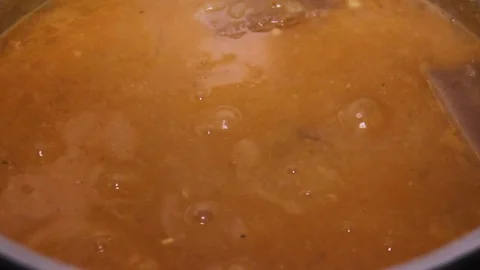 Cooking Beans, Close Up Stock Footage 86376511