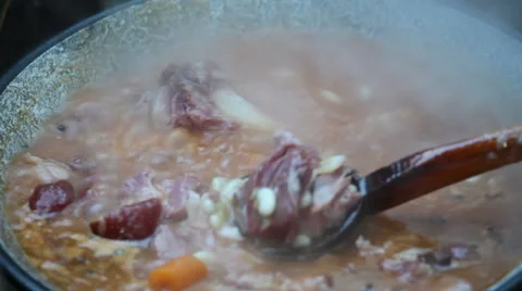 Cooking beans Stock Footage 43717505