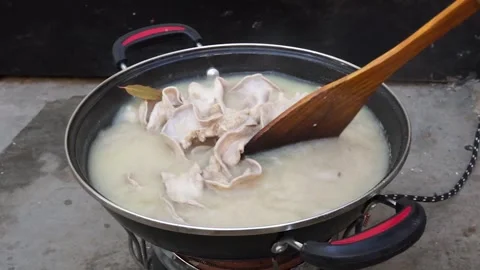 Cooking beef offal Stockbeeldmateriaal 245239630