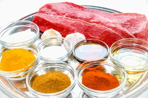 Cooking beef steak Фото
