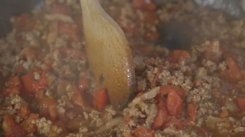 Cooking Bolognese Sauce Stock Footage 27295863