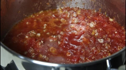 Cooking bolognese sauce. Stock Footage 234069554