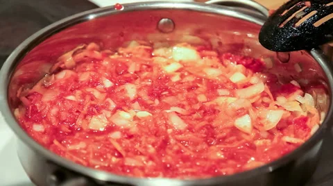 Cooking borscht Video stock 50919705