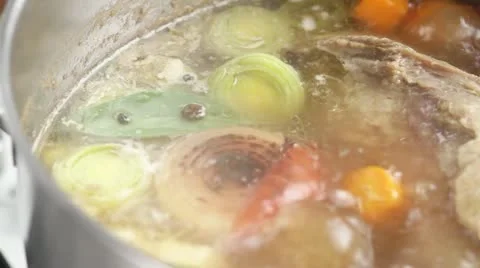 Cooking braised fillet of beef with vegetables Stock Footage 24665154