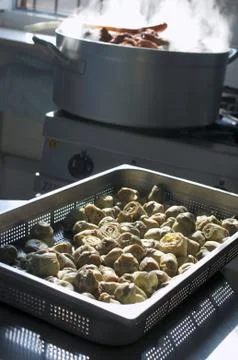 Cooking braised Stock Photos