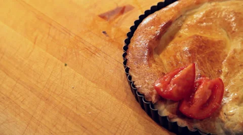 Cooking bread and tomatoes Stock Footage 36273161