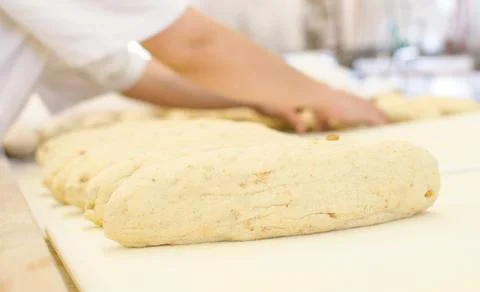 Cooking bread dumplings Stock Photos