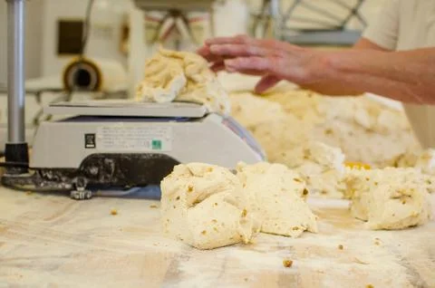 Cooking bread dumplings Stock Photos