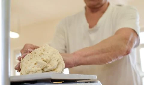 Cooking bread dumplings Stock Photos