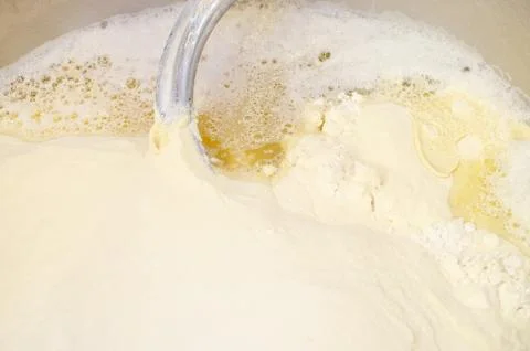 Cooking bread dumplings Stock Photos