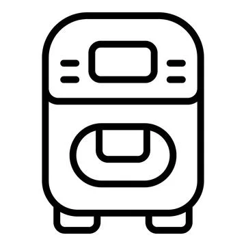 Cooking bread machine icon outline vector. Kitchen food Stock Illustration