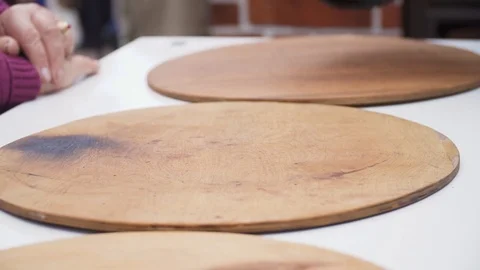 Cooking bread in the oven Stock Footage 95766279