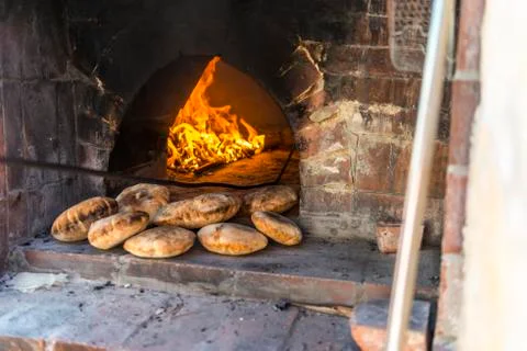 Cooking bread Stock Photos