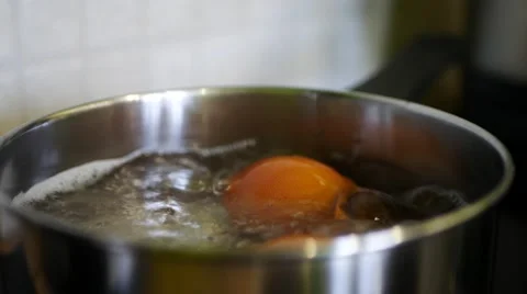 Cooking breakfast Boiled eggs Видео 60591494