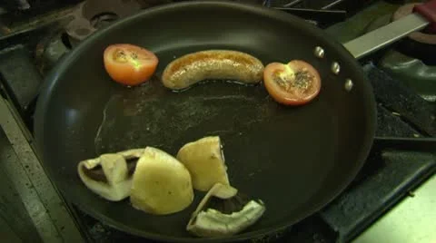 Cooking Breakfast Stock Footage 10763187