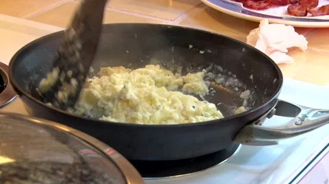 Cooking breakfast Stock Footage 42879135