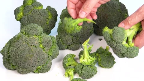 Cooking broccoli Stock Footage 303832563