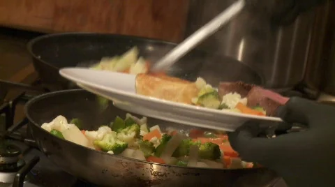 Cooking, Buffet Stock Footage 525028