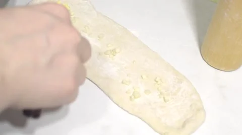 Cooking Bun Dough Stock Footage 58609619