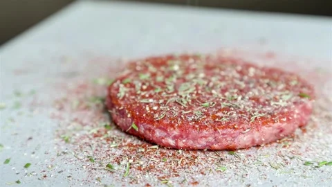 Cooking Burger and Crispy Bacon, Set of 6. Stop motion Stock Footage 316703003