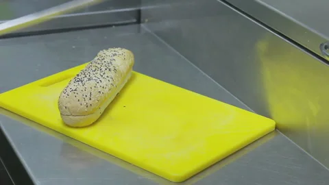 Cooking Burger chef. Video stock 93374147