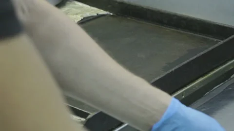 Cooking Burger chef. Video stock 93375406