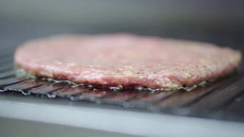 Cooking burger cutlets Stock Footage 85096403
