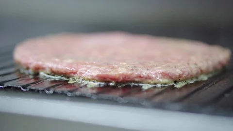 Cooking burger cutlets Stock Footage 85096505