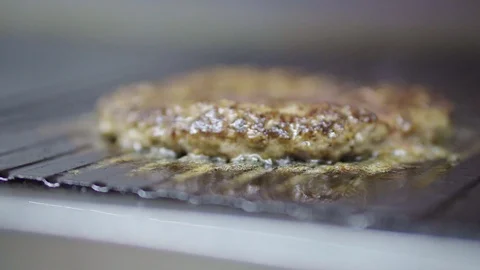Cooking burger cutlets Stock Footage 85754727