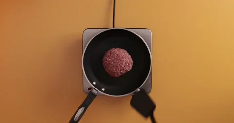 Cooking burger Stock Footage 132204246