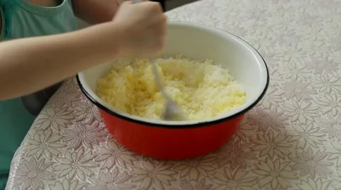 Cooking cake Stock Footage 46644485