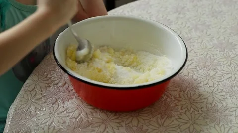 Cooking cake Stock Footage 46644510