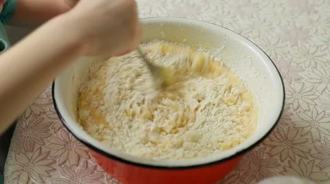 Cooking cake Stock Footage 46645142