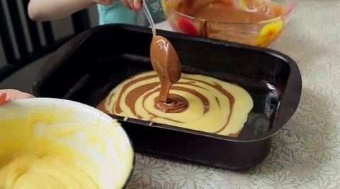 Cooking cake Stock Footage 46645668