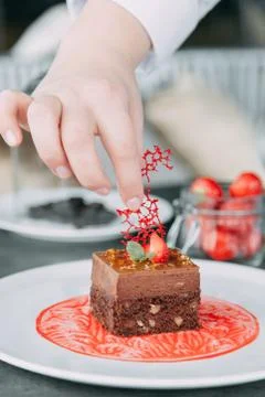 Cooking a cake Stock Photos