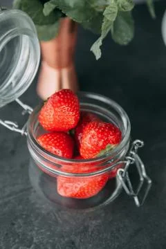 Cooking a cake Foto stock