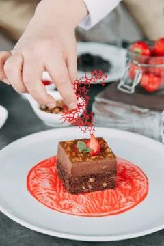 Cooking a cake Stock Photos