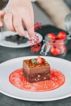 Cooking a cake Stock Photos