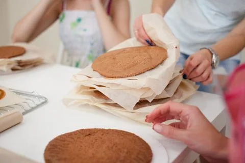 Cooking cake workshop Stock Photos