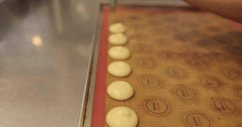 Cooking cakes using a cooking syringe Stock Footage 253849933