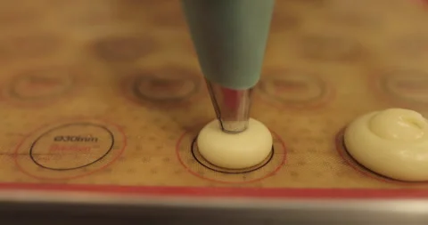 Cooking cakes using a cooking syringe Stock Footage 253850852