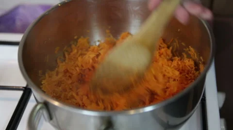 Cooking carrot Stock Footage 58209438