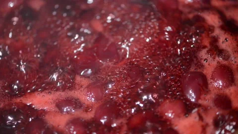 Cooking Cherry Jam on the Stove Stock Footage 247049419