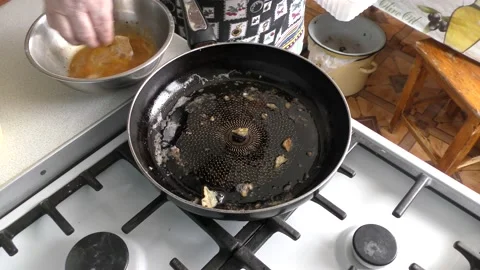 Cooking chicken breast in a pan Stock Footage 208868142